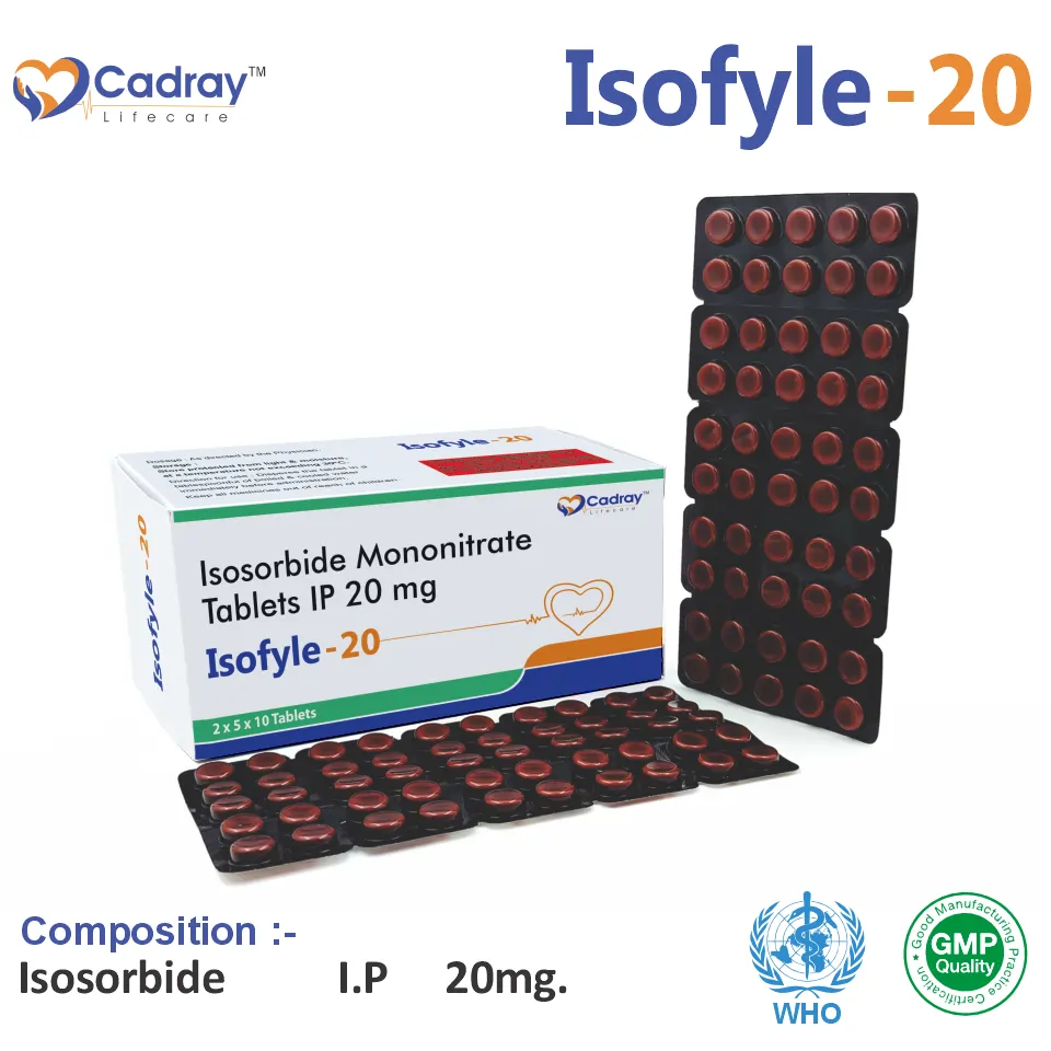 Isosorbide 20 mg Tablet in PCD Pharma Franchise